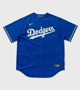 NEW Men's Size L Nike Los Angeles Dodgers LA Blue Baseball Jersey Blank All Star - Picture 1 of 9