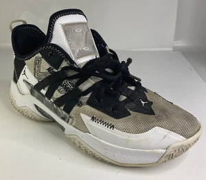 Size 8 - Jordan One Athletic White Basketball Low Top Mens Shoes - CW2457-100 - Picture 1 of 10