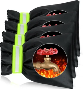 Outdoor Faucet Covers 4 Pack Reusable Waterproof Insulated Anti-Freeze Socks - Picture 1 of 12