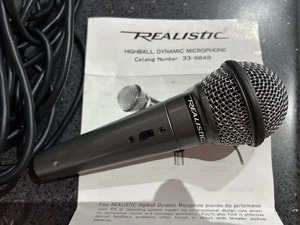 Vintage Realistic Highball Unidirectional Dynamic Microphone 33-984B - 6m Cable - Picture 1 of 4