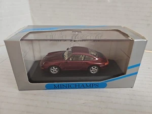 Pauls model art Minichamps 1/43 Porsche 911 1994 dark red Diecast Car  - Picture 1 of 9