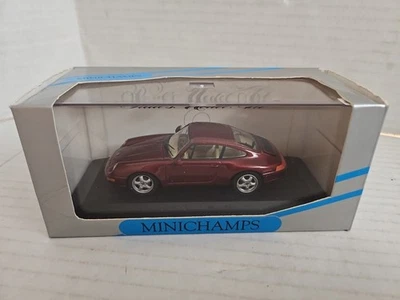 Pauls model art Minichamps 1/43 Porsche 911 1994 dark red Diecast Car  - Image 1 of 4