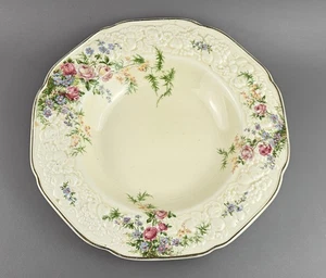 Crown Ducal Florentine Large Rim Soup Bowl, Rosalie Pattern. Collectible Vintage - Picture 1 of 8