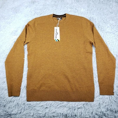 NEW SmartWool Merino Wool Sweater Mens S Wool Blend Fox Brown Stetch Performance - Image 1 of 4