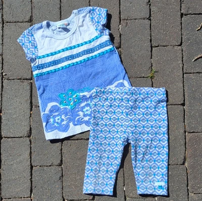 Conjunto a juego Naartjie Bold para niño pequeño, top de manga corta y capris, 3T Foto 1 de 4