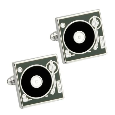 Gemelos tocadiscos Música DJ Vinilo Reproductor de discos Esmalte Cuadrado NUEVO con BOLSA DE REGALO Foto 1 de 3