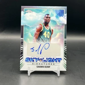2024 Topps Chrome Shawn Kemp Sky Light Signatures AUTO Card SLS-SK Seattle - Picture 1 of 3