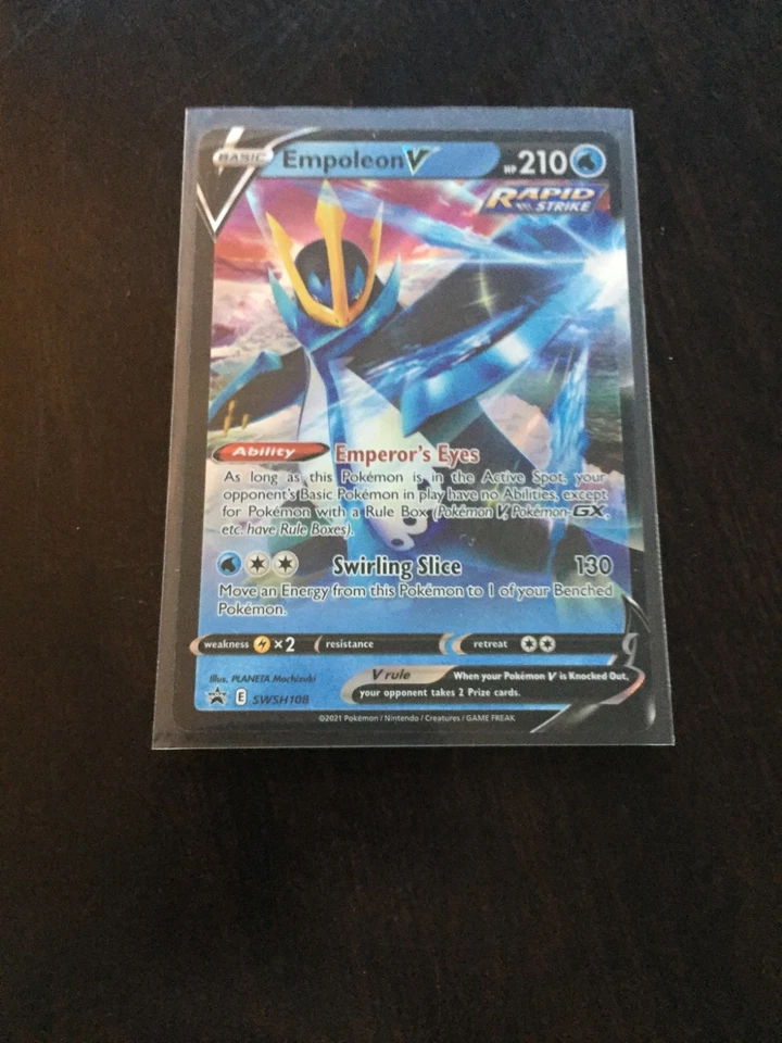 Empoleon V Promo SWSH: Sword & Shield Promo Cards SWSH108 V Strikers Tin - Image 1 of 2