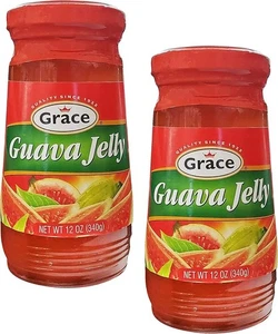 Grace Jamaican Guava Jelly (2-Pack) Authentic Fruit Spread for Toast & Pastries - Picture 1 of 4