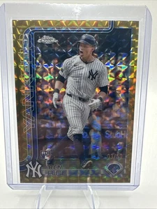 2025 Topps cromo - refractor geométrico dorado Ben Rice #139/50 (RC) - Imagen 1 de 3