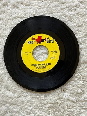 45 Record Jelly Beans Red Bird 10-003 I Wanna Love Him So Bad & So Long - Image 1 of 4