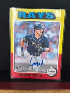 Autógrafo Topps Heritage 2024 - Curtis Mead - #ROA-CM Rays en tarjeta AUTO RC - Imagen 1 de 3