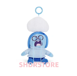 Disney Store Authentic 2025 Inside Out Pixar Traurigkeit kleiner Plüsch Schlüsselanhänger - Bild 1 von 2