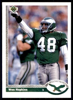 1991 Upper Deck Wes Hopkins Philadelphia Eagles #106 - Image 1 of 2