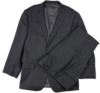 Brooks Brothers 1818 Regent Estrato Wool 2 Pc Suit Charcoal Gray 44L 33x30 - Image 1 of 4