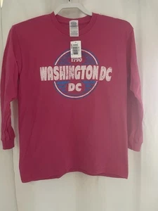 Girls Washington DC Long Sleeve Shirt , Pink, Large - Picture 1 of 4