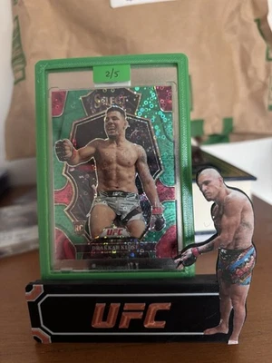 2023 Panini Select UFC Premier Level Drakkar Klose #132 (RC) GREEN DISCO /5 - Image 1 of 2