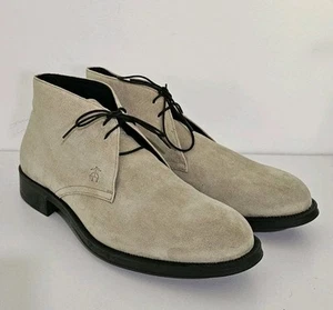 Stivali chukka Brooks Brothers scamosciati sabbia made in ITALY uomo 11,5 D nuovi con scatola - Foto 1 di 13