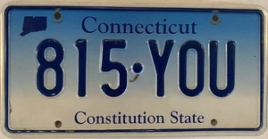 Vanity 815 AREA CODE YOU Nummernschild Rockford Joliet DeKalb Freeport Auto Avio - Bild 1 von 7