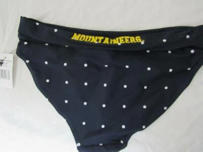Tankini de lunares West Virginia Mountaineers para mujer talla pequeña C1 95 Foto 1 de 4