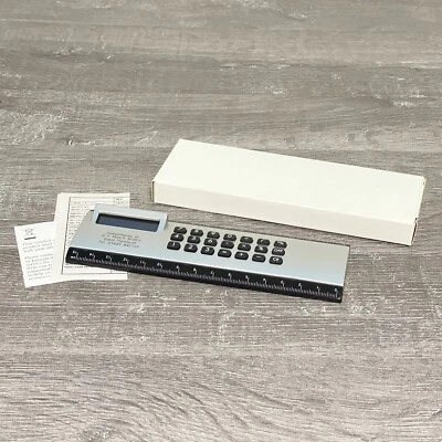Calculator 6” Ruler Combo All In 1 Battery Powered Boxed School Work Stationary - Image 1 of 4