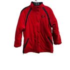 Vintage Nike Boys Reversible Jacket Size Large 14/16 Red Black Water Repellent
