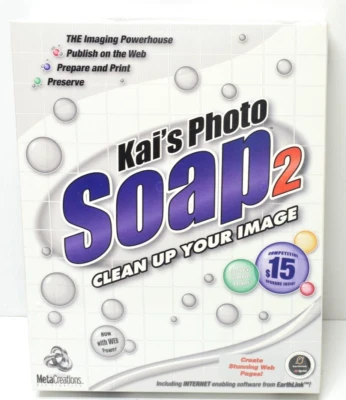 Kai's Photo Soap 2 Clean Up Your Image Photo Editing Software 1998 Win/Mac New - Image 1 of 4