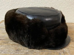Vintage Chinese Winter Hat Beijing Zhenxing Fur Factory Large - Picture 1 of 11