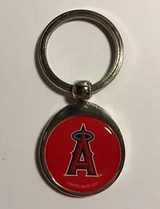 Los Angeles Angels Officially Licensed Round Keychain Bold Logo NWT MLB - Picture 1 of 1