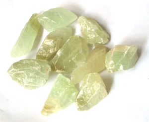 GREEN CALCITE RAW STONES X4 HIGH QUALITY NATURAL COLOUR - Picture 1 of 1