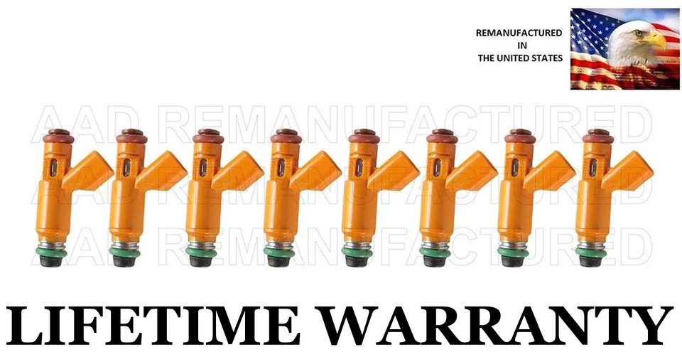 Injetores de combustível 8X fluxo genuíno atualizado compatível para Land Rover Jaguar 4.2L 4.4L  - Imagem 1 de 1