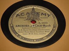 United States Naval Academy Band 78 RPM Anchors Aweigh No More Rivers Lieut Sima