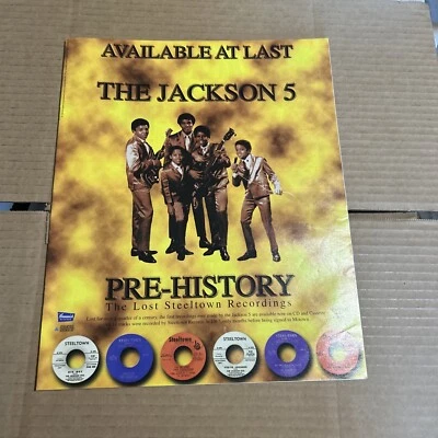 Original 13 By 11” The Jackson 5 Michael Prehistory Album Ad FLYER 1996 - Image 1 of 2