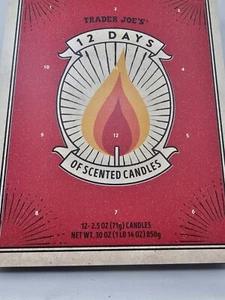 Juego de regalo Trader Joe's 12 días de velas perfumadas 12-2,5 oz NUEVO - Imagen 1 de 6