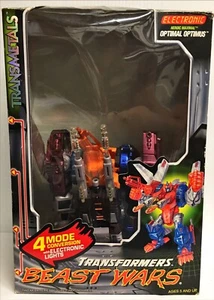 1998 Kenner Transformers Beast Wars Transmetals Electronic Optimal Optimus - Picture 1 of 12