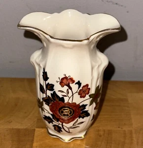 Royal Worcester Palissy Royale Collection kleine Vase blumig mit vergoldetem Gold - Bild 1 von 7