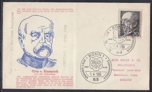 Germany Scott 918 FDC - Otto von Bismarck - Picture 1 of 1