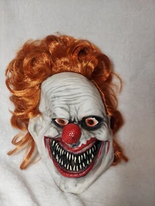 Scary clown mask halloween one size fits all pennywise IT - Picture 1 of 8