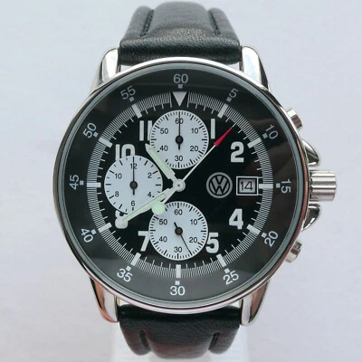 VW Volkswagen Clásico Aviador Piloto Conductor Coche Deportivo Accesorio Reloj Cronógrafo Foto 1 de 4