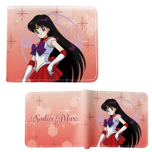 New Sailor Mars Style A SAILOR MOON BiFold Wallet Sera Mun Credit Card Billfold - Picture 1 of 2