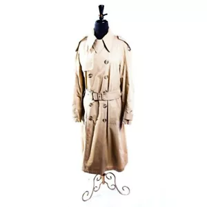 Vintage Men’s Coat Saks Fifth Avenue Trench Contemporary Shop Made In Yugoslavia - Picture 1 of 4