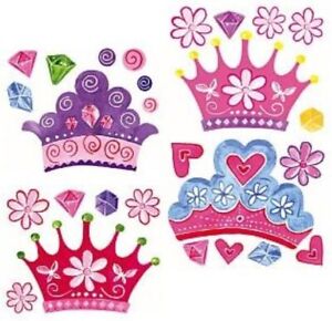 Princess Dreams Crowns, Jewels & Flowers (4 Sheets)