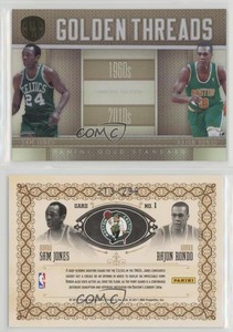 2010-11 Panini Gold Standard Golden Threads /299 Rajon Rondo Sam Jones #1 HOF