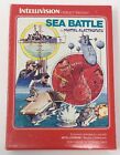 Intellivision SEA BATTLE Video Game Original w/ Box Manual Overlays Mattel 1980