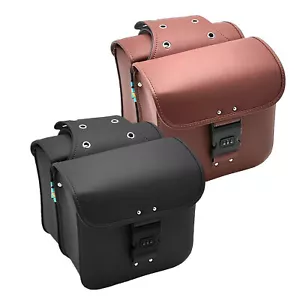 Motorcycle Side Saddle Bags Large Capacity Secure Spacious Flip-Top Design - Picture 1 of 14