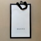 Gucci White Black Shopping Gift Paper Bag Tote  15 X 9 X 5.5? Authentic, New