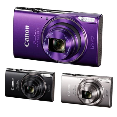 Canon PowerShot ELPH 360 HS/ IXUS 285 HS Digital Camera HS 12X Optical Zoom - Image 1 of 4