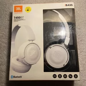 JBL T450BT Cuffie Wireless On Ear Pieghevoli Bianco (Sigillate) - Foto 1 di 10