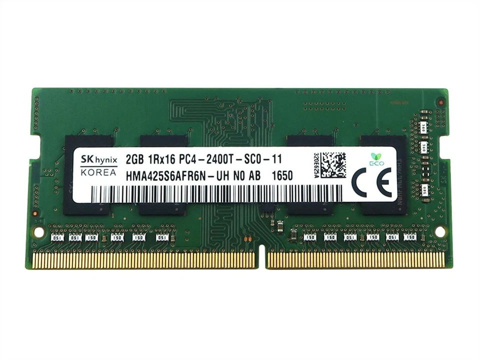 HYNIX 2GB 1RX16 DDR4 SO-DIMM PC4-19200 LAPTOP MEMORY MODULE HMA425S6AFR6N-UH - Image 1 of 2
