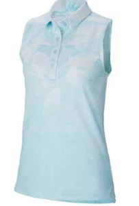 Nike Women Dri Fit Fairway Sleeveless Printed Golf Polo Shirt (CI9884-449) XS M - Picture 1 of 7